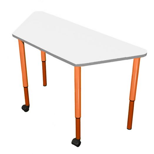 РК2КР-2004 Стол трапеция регулируемый мобильный ( ral 2004)