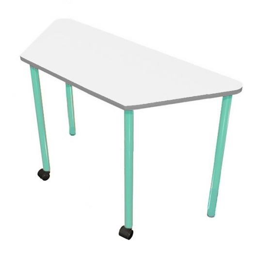 РК2К-5012 Стол трапеция мобильный ( ral 5012)
