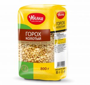 Крупа УВЕЛКА 800г Горох колотый