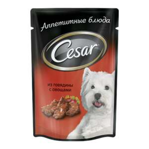 Корм д/собак CESAR 100г Говядина с овощами