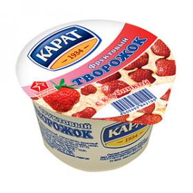 Продукт творожный КАРАТ 230г 9% Клубника