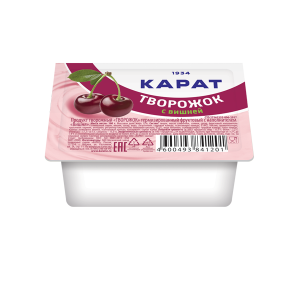 Продукт творожный КАРАТ 100г 9% Вишня