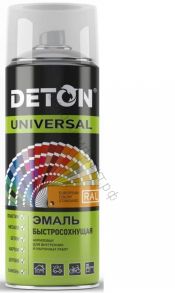 Эмаль акриловая DETON UNIVERSAL (RAL 7040 серое окно) быстросохнущая ,аэрозоль 520мл