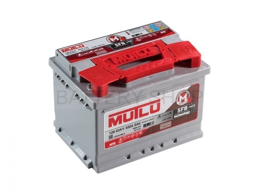 MUTLU Silver 63 Ah 640 A обрат. полярность НИЗКИЙ