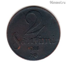 Латвия 2 сантима 1928