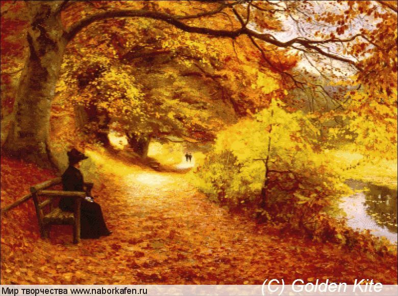 Набор для вышивания "1586 A Wooded Path In Autumn (small)"