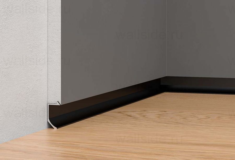 Теневой плинтус радиусный Line Art SC 8001 чёрный