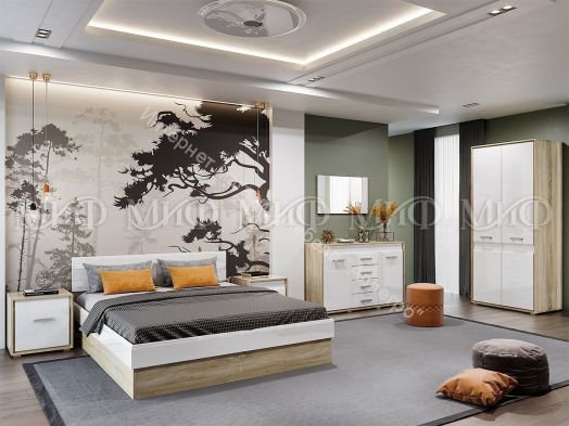 Комод Фортуна 940мм Белый глянец