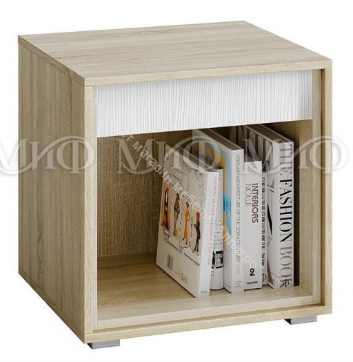 Тумба прикроватная Фортуна Белый глянец 2шт.