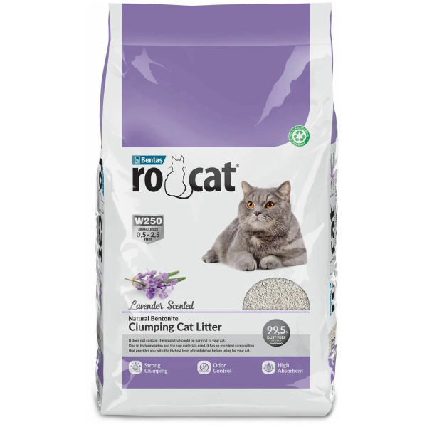 Комкующийся наполнитель Ro Cat Lavander с ароматом лаванды