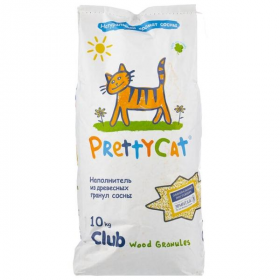 Впитывающий наполнитель PrettyCat Wood Granules древесный