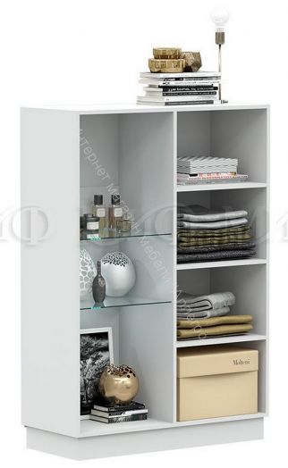 Шкаф-стекло низкий Магнолия