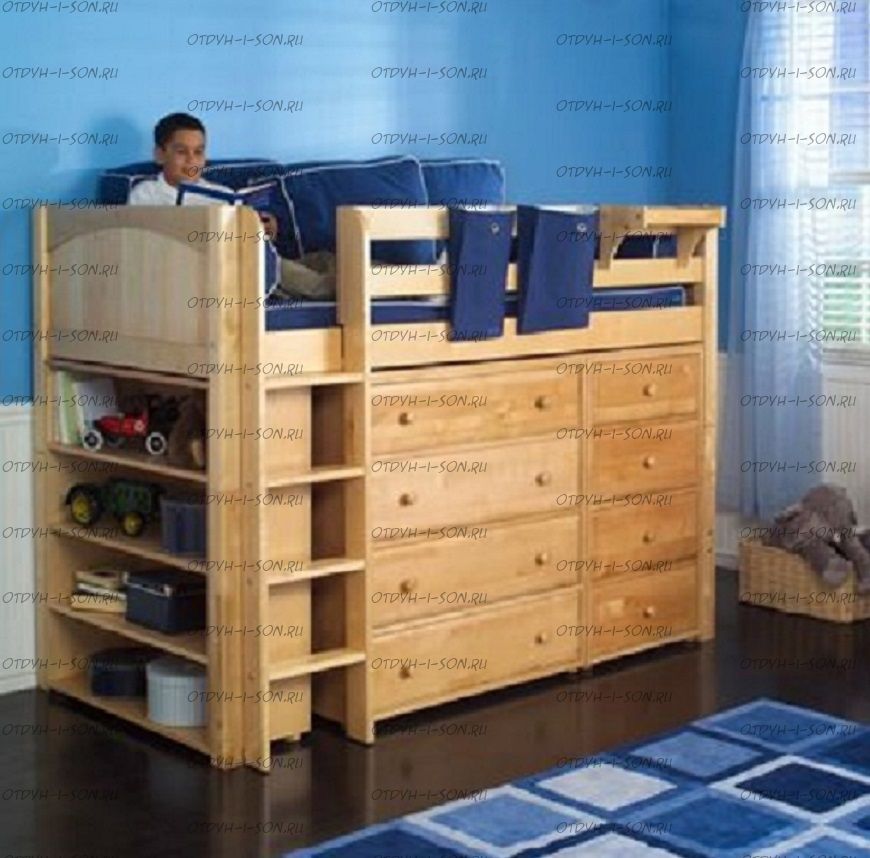 Кровать-чердак Фокси №БИ12