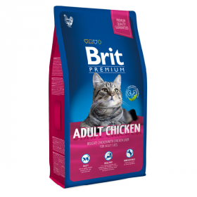 Сухой корм для кошек Brit Premium Adult с курицей