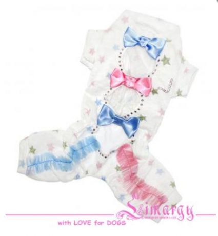 Костюм "Star bow" с бантиками  белый(XS, S, M)