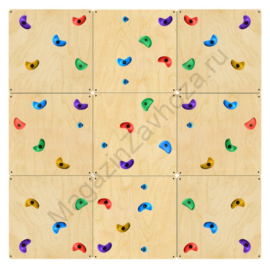 НАСТЕННАЯ ПАНЕЛЬ 07 СКАЛОДРОМА 2250Х2250ММ