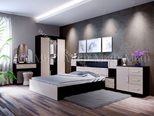 Трельяж Бася Дуб беленый/Венге