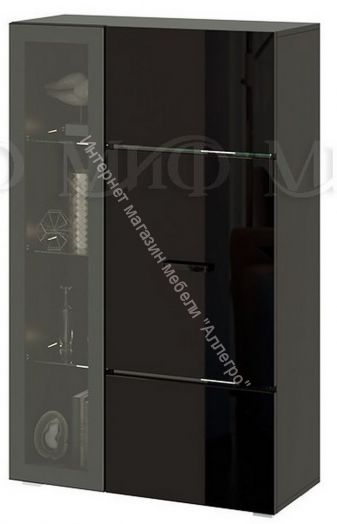 Гостиная Николь Черный глянец