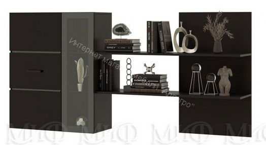 Гостиная Николь Черный глянец