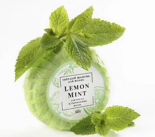 Blagovkus - Твердый шампунь для волос "Lemon & Mint", 60 г