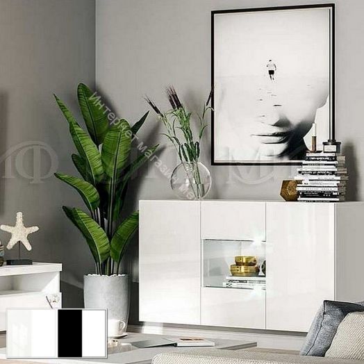 Тумба со стеклом Флорис ТБ-001