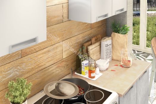 Кухонный гарнитур "Денвер" (Бетон/Белый)