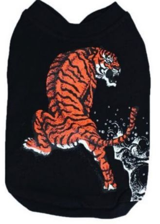 Футболка "Тигр "черная  (XL)