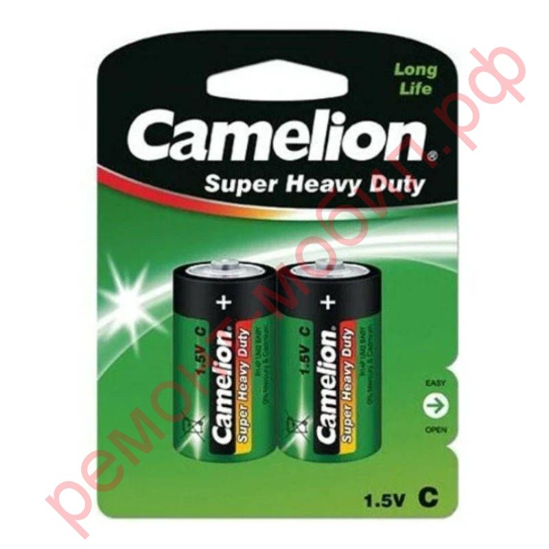 Батарейка солевая Camelion R14/2BL Super Heavy Duty (цена за блистер 2 шт)