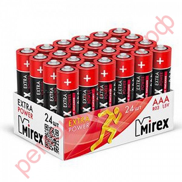 Батарейка солевая Mirex R6 / AA 1.5V (цена за 24 шт) 23702-ER6-B24