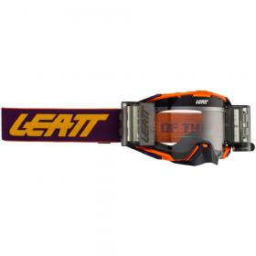Leatt Velocity 6.5 Roll-Off Indigo, очки для мотокросса и эндуро с системой грязеочистки