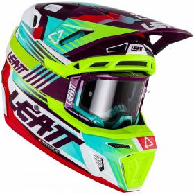 Leatt Kit Moto 8.5 Composite Neon шлем + очки Leatt Velocity 5.5