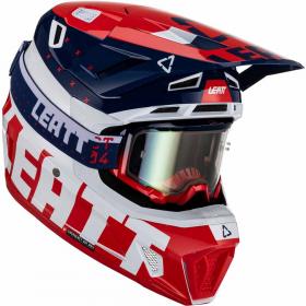 Leatt Kit Moto 7.5 Royal шлем + очки Leatt Velocity 4.5