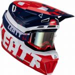 Leatt Kit Moto 7.5 Royal шлем + очки Leatt Velocity 4.5