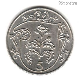 Остров Мэн 5 пенсов 1986 АВ