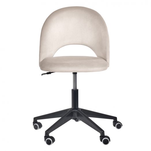 Стул Leo вращающийся на колесиках латте