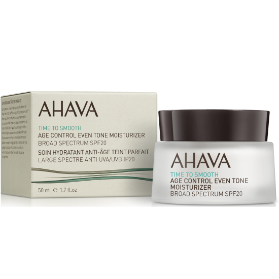 Крем для лица Ahava Time To Smooth SPF 20 в классической коробке старого образца