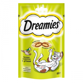 Лакомство для кошек Dreamies с уткой