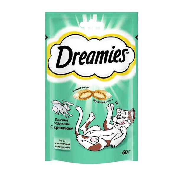 Лакомство для кошек Dreamies с кроликом