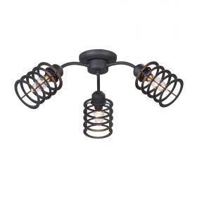 Люстра Vitaluce V4916-1/3PL, 3хЕ14 Макс. 40Вт Черный, Матовый / Виталюче