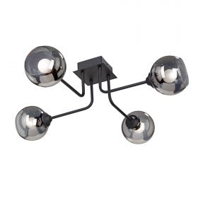 Люстра Vitaluce V4912-1/4PL, 4хЕ27 Макс. 40Вт Черный, Матовый / Виталюче