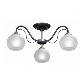 Люстра Vitaluce V3948-1/3PL, 3хЕ27 Макс. 40Вт Черный, Матовый  / Виталюче