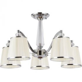 Светильник Потолочный Arte Lamp Talitha A4047PL-5CC Хром, Белый / Арт Ламп