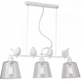 Светильник Подвесной Arte Lamp Passero A4289SP-3WH Белый, Дымчатый / Арт Ламп