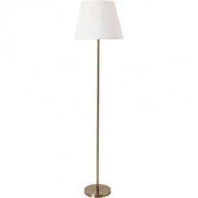 Торшер Напольный Arte Lamp Elba A2581PN-1AB Античная Бронза, Белый / Арт Ламп