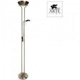 Торшер Arte Lamp Duetto A4329PN-2AB Античная Бронза, Зелёный / Арт Ламп