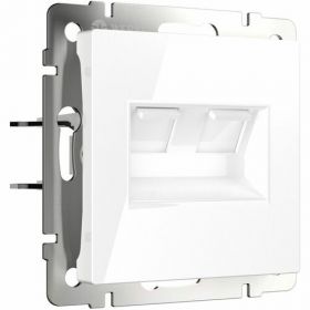 Розетка Werkel Ethernet RJ-45 W1181101 Белая / Веркель