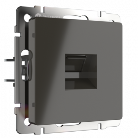 Розетка Werkel Ethernet RJ-45 WL07-RJ-45 Серо-Коричневая / Веркель