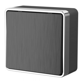 Выключатель Одноклавишный Проходной Werkel Gallant W5012004 Графит Рифленый / Веркель