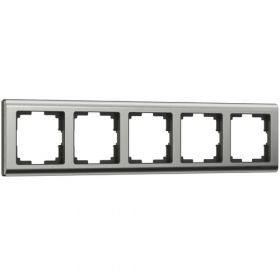 Рамка на 5 Постов Werkel W0051602 Глянцевый Никель / Веркель