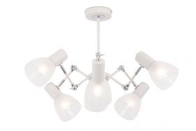 Люстра на Штанге Freya Avery FR5080PL-06W Белый, Металл / Фрея